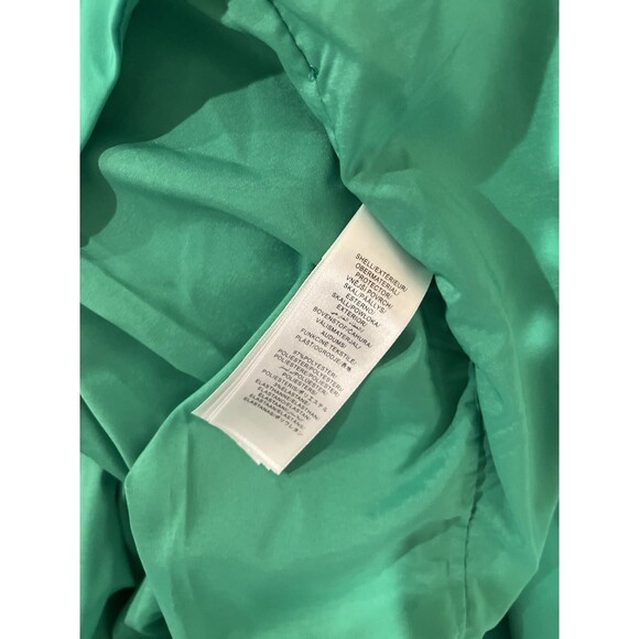 Aidan Mattox women Cowl Neck Satin Knit Long Column Gown size 2 Flora Green $220 - Picture 8 of 9